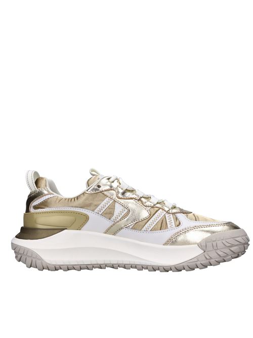 Sneakers in pelle ecopelle e tessuto VOILE BLANCHE | CLUB ACT 2 WPLATINO-OFF WHITE